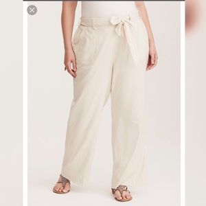 wide leg Ivory trousers